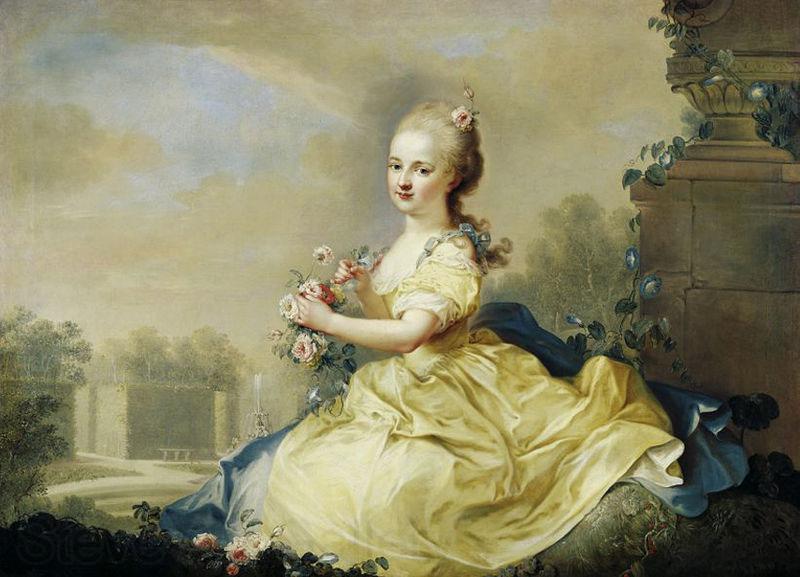 unknow artist Portrait of Maria Josepha Hermengilde, princess of Liechtenstein later Esterhazy France oil painting art